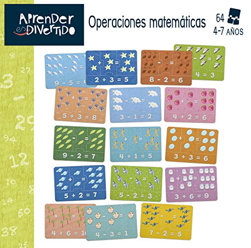 Educa - Aprender es Divertido. Operaciones Matemáticas, Juego Educativo para niños a Partir de 3 años Donde practicarán sumas y restas a través de Divertidas dinámicas de Juego (18699)