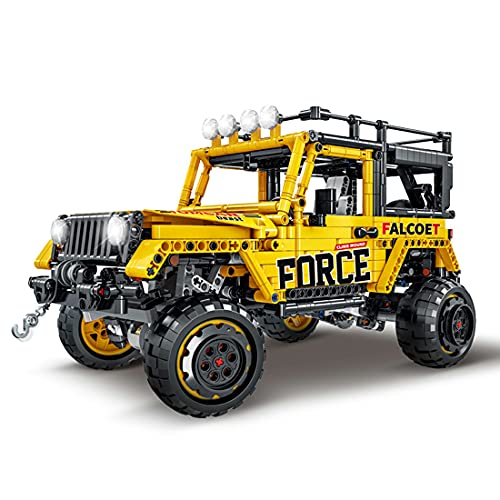 YaYashow Technik offroader, 4x4 Off-Roader SUV Auto Bausteine Bausatz mit Power-Funktion, 1607Pcs Klemmbausteine Bausatz… – Bild 3