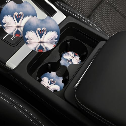 Set de 2 Posavasos Antideslizantes para Auto miniatura 1