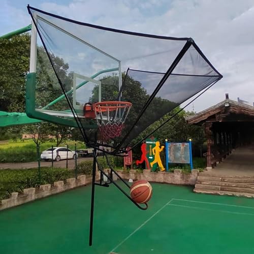 Entraîneur de tir de basket-ball rotatif 180° et filet de retour de balle