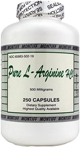 montiffPure L-Arginina HCL 500mg 250Cápsulas