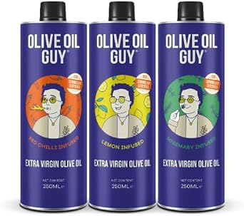The Olive Oil Guy Olive Oil Extra Virgin, Infused Olive Oil 250ml Lemon, Chilli & Rosemary