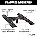 CURT 16310 X5 Gooseneck to 5th Wheel Adapter for B&W Hitches, Industry-Standard Base Rails, 20,000 lbs