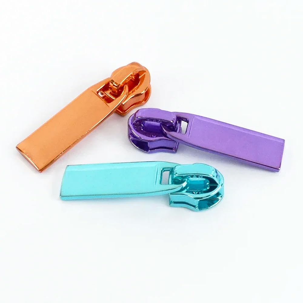 10–50 Stück 5# Reißverschlussschieber für Nylon-Reißverschlüsse, Kleidung, Jacken, Rucksack-Reißverschlüsse, Reparatur-Sets, DIY-Nähzubehör