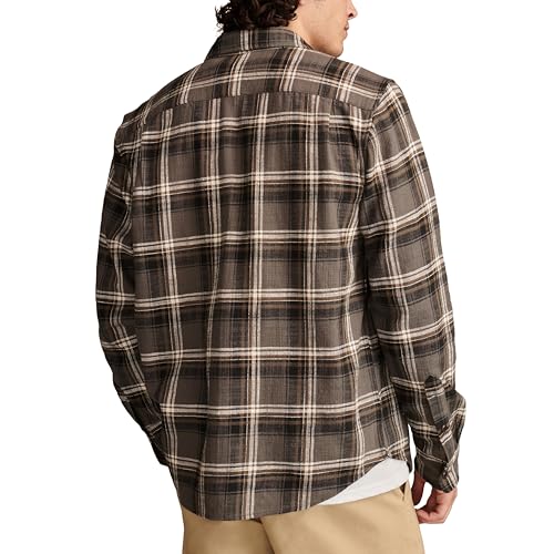 Lucky Brand Men's Big Slub Twill Plaid Long Sleeve Utility Shirt2