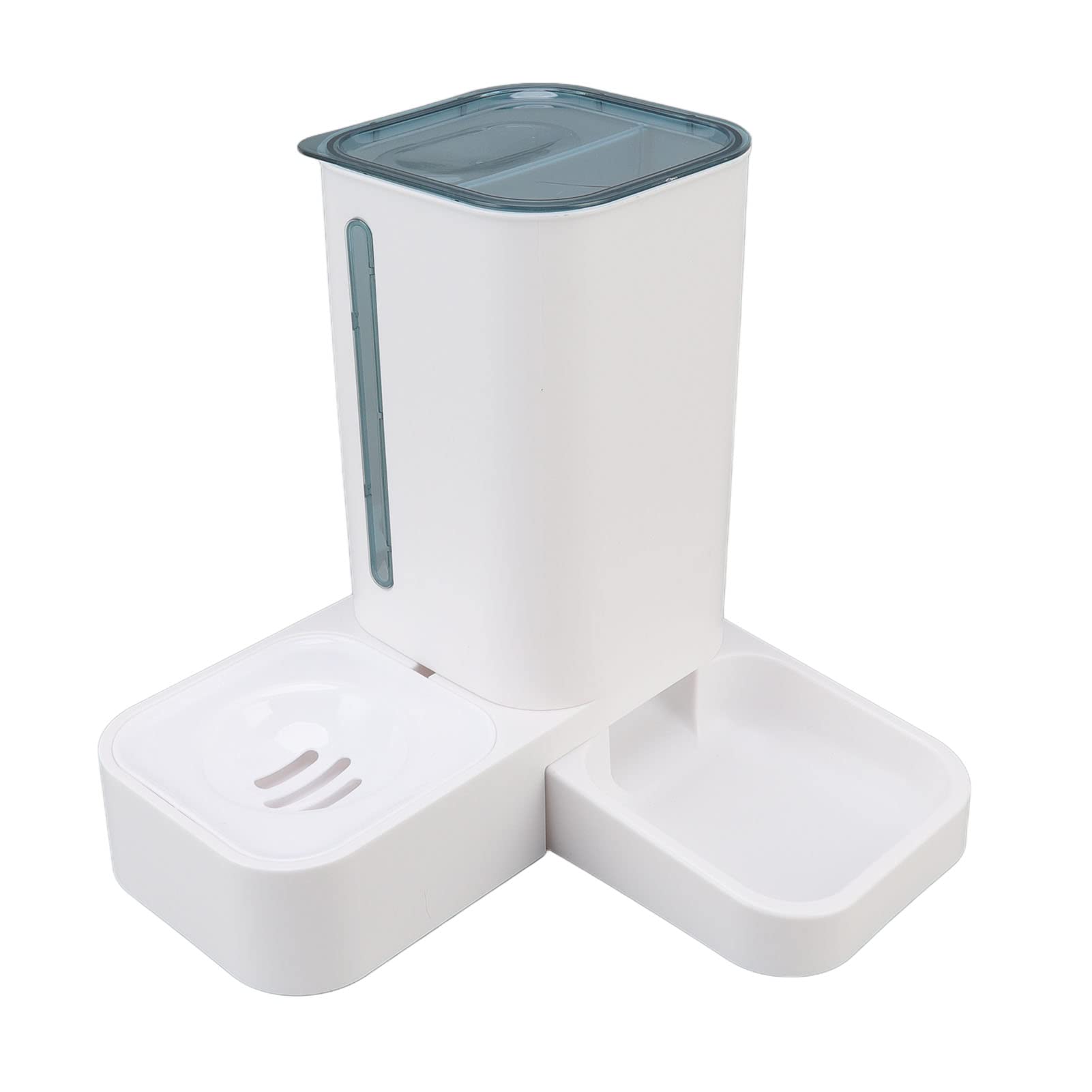 Alimentador automático para mascotas 2 en 1, Alimentador automático para mascotas 2 en 1 Juego de dispensador de agua y alimentos de gravedad automática de gran capacidad para perros pequeños y median