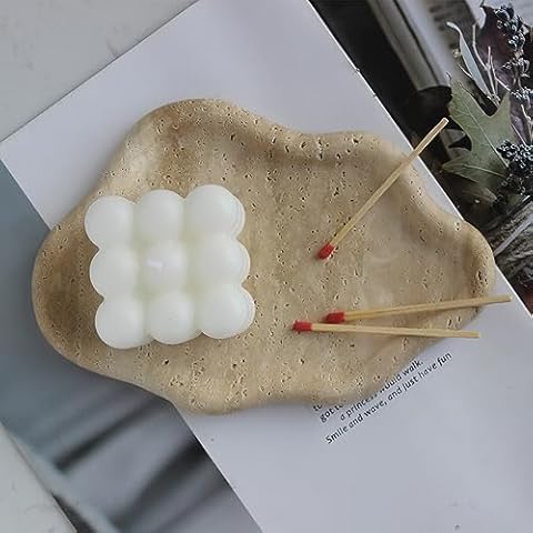 Natural Travertine Tray Cloud Shape, Jewelry Dish Trinket Dish, Key Tray for Women Gift Home Décor Cover