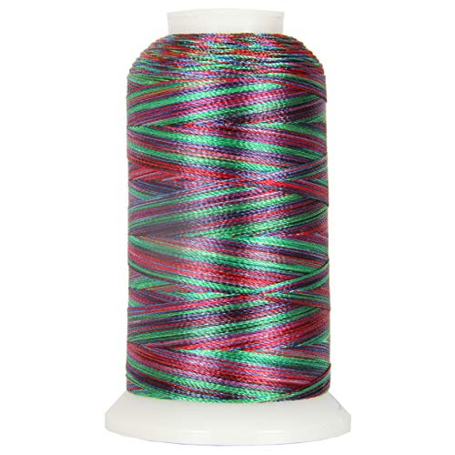 Image of ThreadArt Polyester Machine Embroidery Thread, 1000M 40wt, Rainbow | 40wt trilobal polyester embroidery thread with bright sheen. Works with home and commercial embroidery and sewing machines.