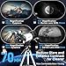 FREE SOLDIER Telescope for Kids 70mm Aperture Astronomical Refractor Telescopes for Beginners (15X-150X) 300mm Telescope for Adults High Powered with A Phone Adapter & A Wireless Remote (White)