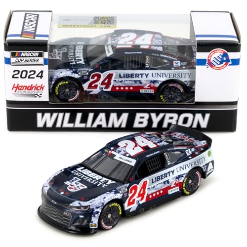 Lionel Racing William Byron 2024 Liberty University Patriotic Digital Camo Diecast Car 1:64 Scale