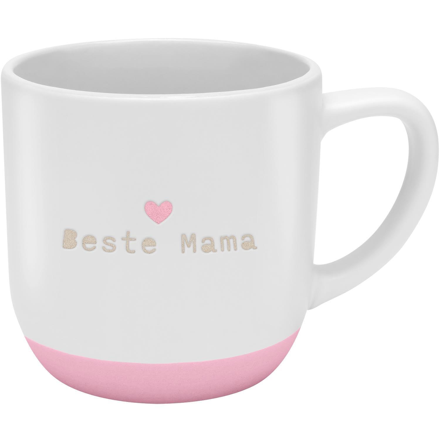 GRUSS & CO Mug with Garvur Beste Mama | Stoneware, 40 cl, Multi-Coloured | Gift Mum, Mother's Day, Birthday | 48988