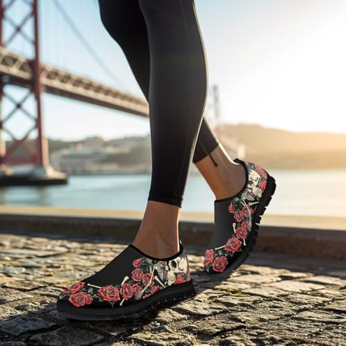 Image of Womens Slip On Walking Shoes Non Slip Loafer Breathable Holiday Travel Shoe Lightweight Casual Low Top Sneakers SizeUS 5.5-11.5