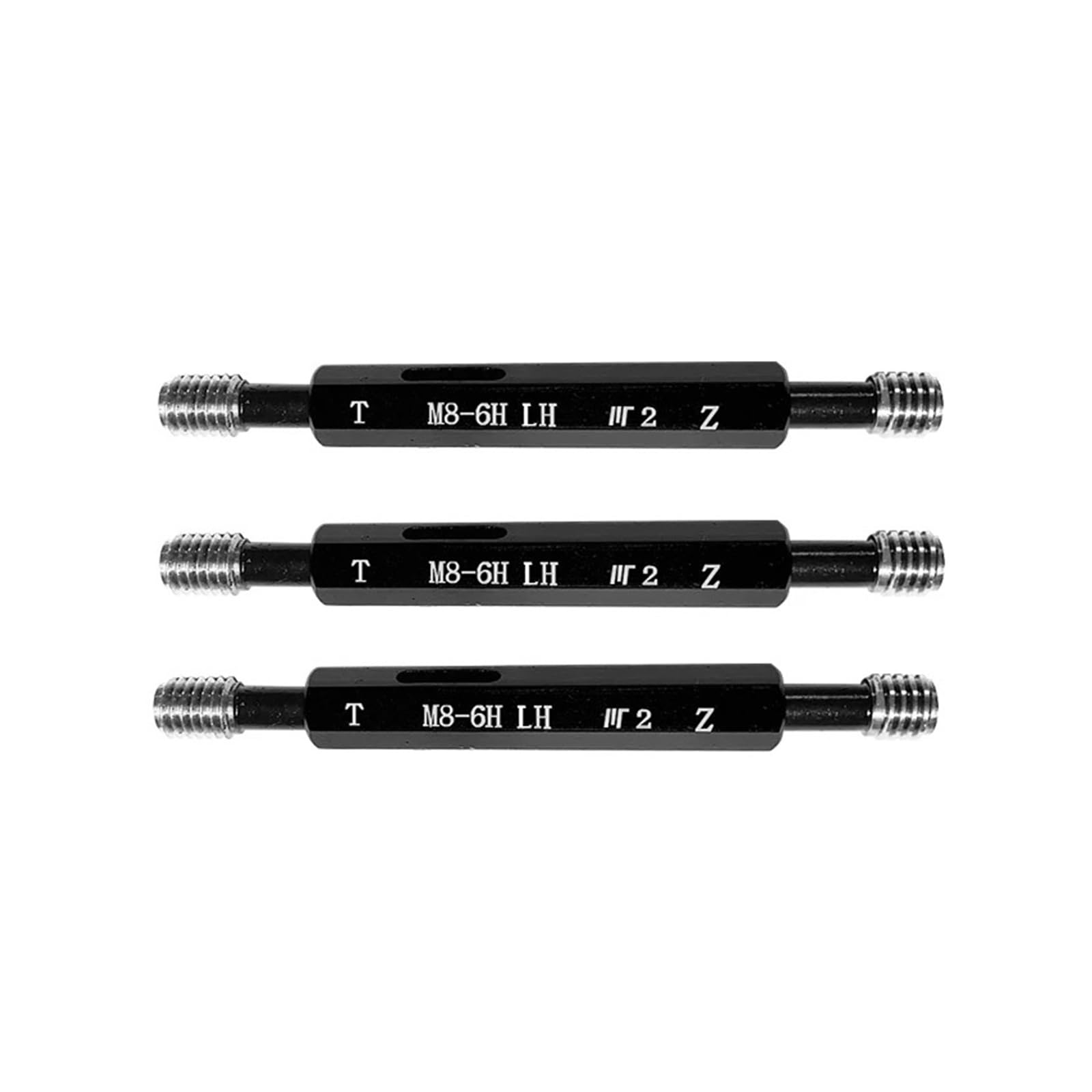 Mesure des filetages intérieurs, Jauge de bouchon fileté, roulement en acier métrique fin main gauche 6H M2-M17(M16X0.75 LH)