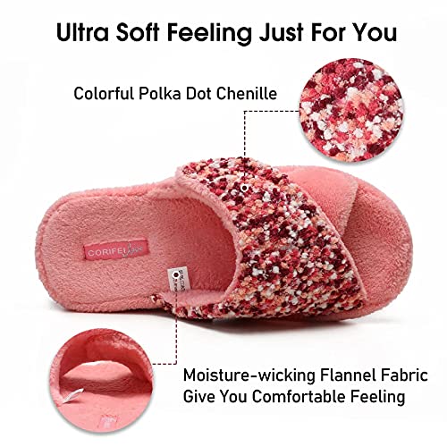 Corifei Women'S Orthotic Slippers With Arch Support Adjustable Orthopedic Slipper Memory Foam Ladies House Shoes Indoor Slip On For Plantar Fasciitis thumb #4