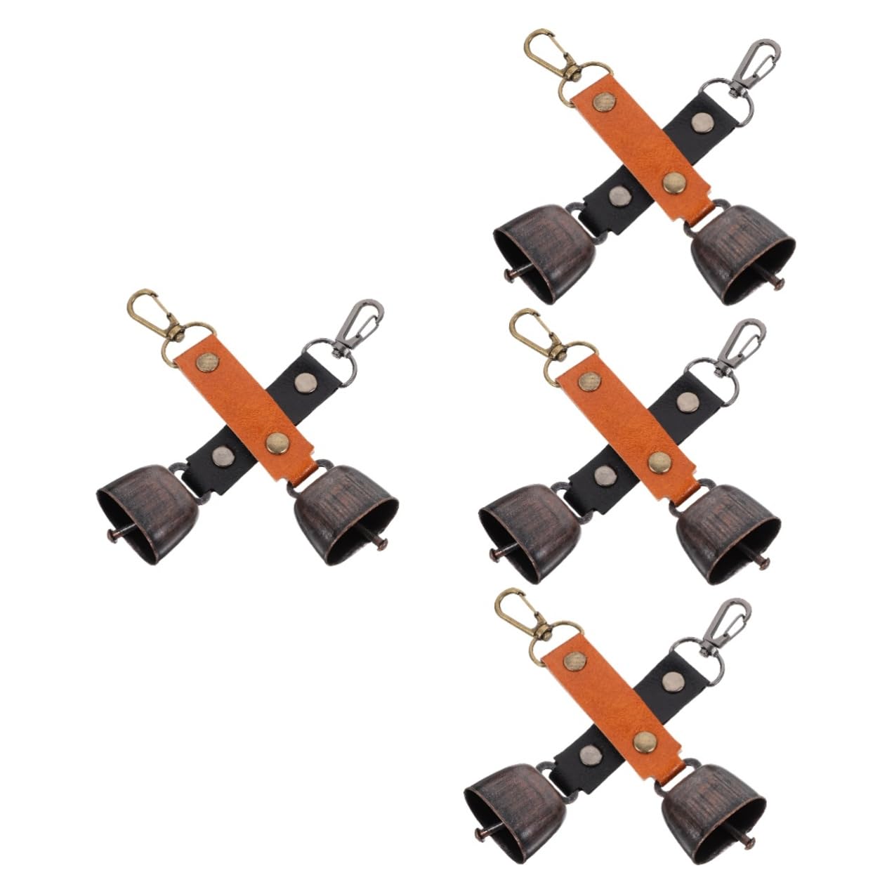 BESPORTBLE 8pcs Bear Bell Vintage Multi-use Hiking Warning Bell Lightweight Camping Accessory Travel-Friendly Design for Crafts Outdoor Adventures