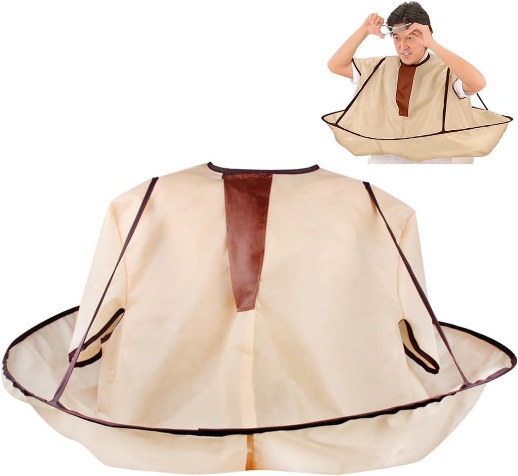 ewinever Hair Cutting Cape,1PCS Waterproof Hair Haircut Cloak Salon Barber Foldable Hairdressing Umbrella Cape Apron(Adult Size)