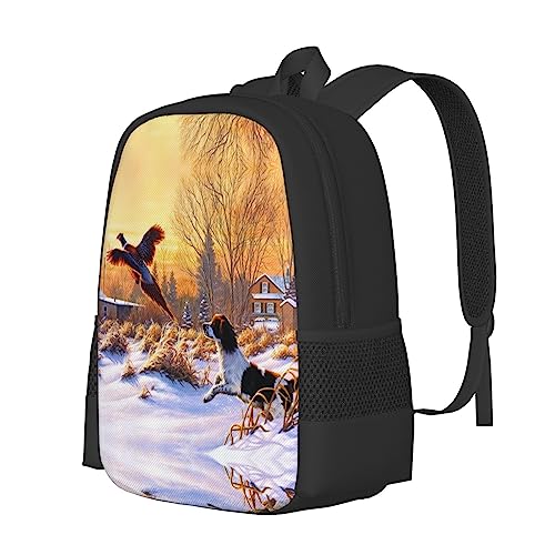 Sac à dos coucher de soleil grand volume avec compartiment PC et toile imperméable - 2