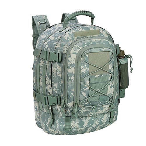 ZSearARMY Large Tactical Backpack for Men Military Backpack with DIY System for Travel, Work,Camping,Hunting,Hiking,Sports, Camo a, L, Travel Outdoor