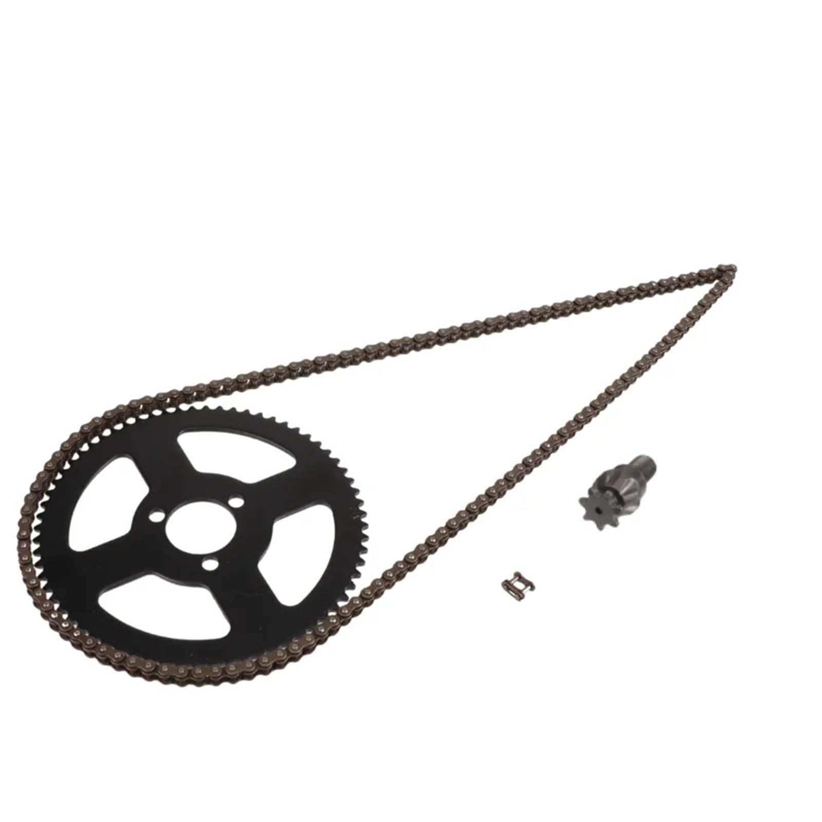 NKURTPC Motorcycle Sprocket For 2 Stroke 47cc 49cc ATV Quad Scooter 25H 7T Front Sprocket 68T 29mm Rear Sprocket 136/144 Link Chain(25H 144L set)