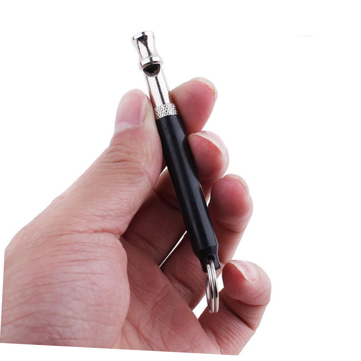 ifundom Dog Barking Control Whistle with Strap Frequency Dog Training Device Black Non Corrosive Plated Obedience Tool for Positive Reinforcement