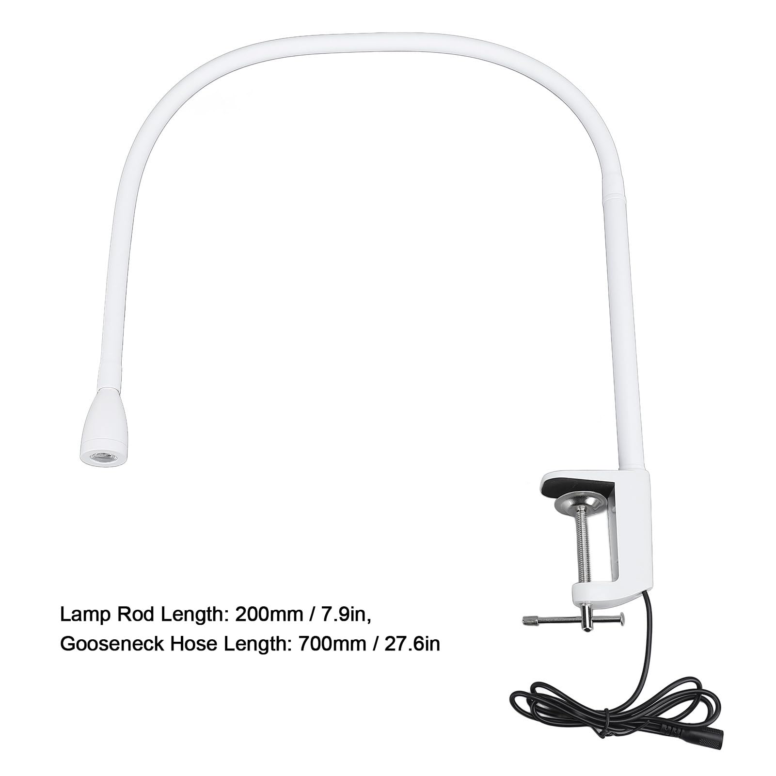 Fockety LED-Nagellampe, 5 W UV-Licht für Nägel, Flexibel Schwanenhals-UV-Lampe mit Klemme, UV-LED-Schreibtischleuchte mit Fußpedalschalter, 3S Schnelle (EU-Stecker AC100 bis 240 V 50 60