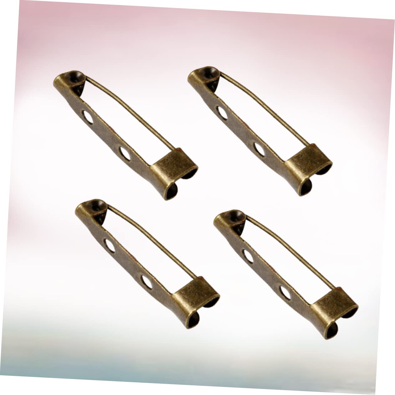 NUOBESTY 600 Stk Bulk-Schmuck Metallstange Balkenbefunde Brosche Rückenleiste Sicherheitsverschluss zurück Rückensicherheit Pin-Rücken Verschluss Brosche Kleidung Stift Schnalle