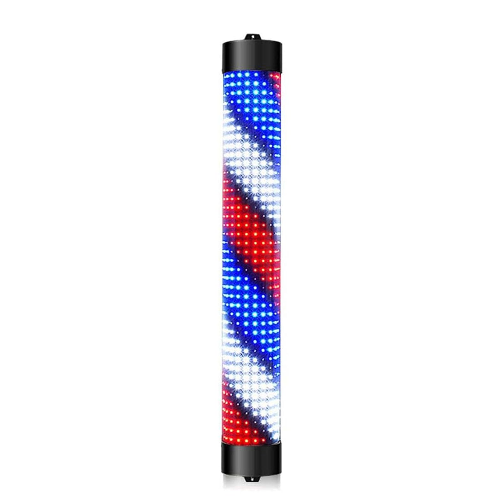 SBRSRPOE Outdoor Led Barbers Pole Light Outdoor Barber Pole Rotating Light Barbershop Hair Salon Hairdressing Sign Wall Mount Illuminated Stripes Rotating Illuminating Salon Shop Sign For Hair Salon