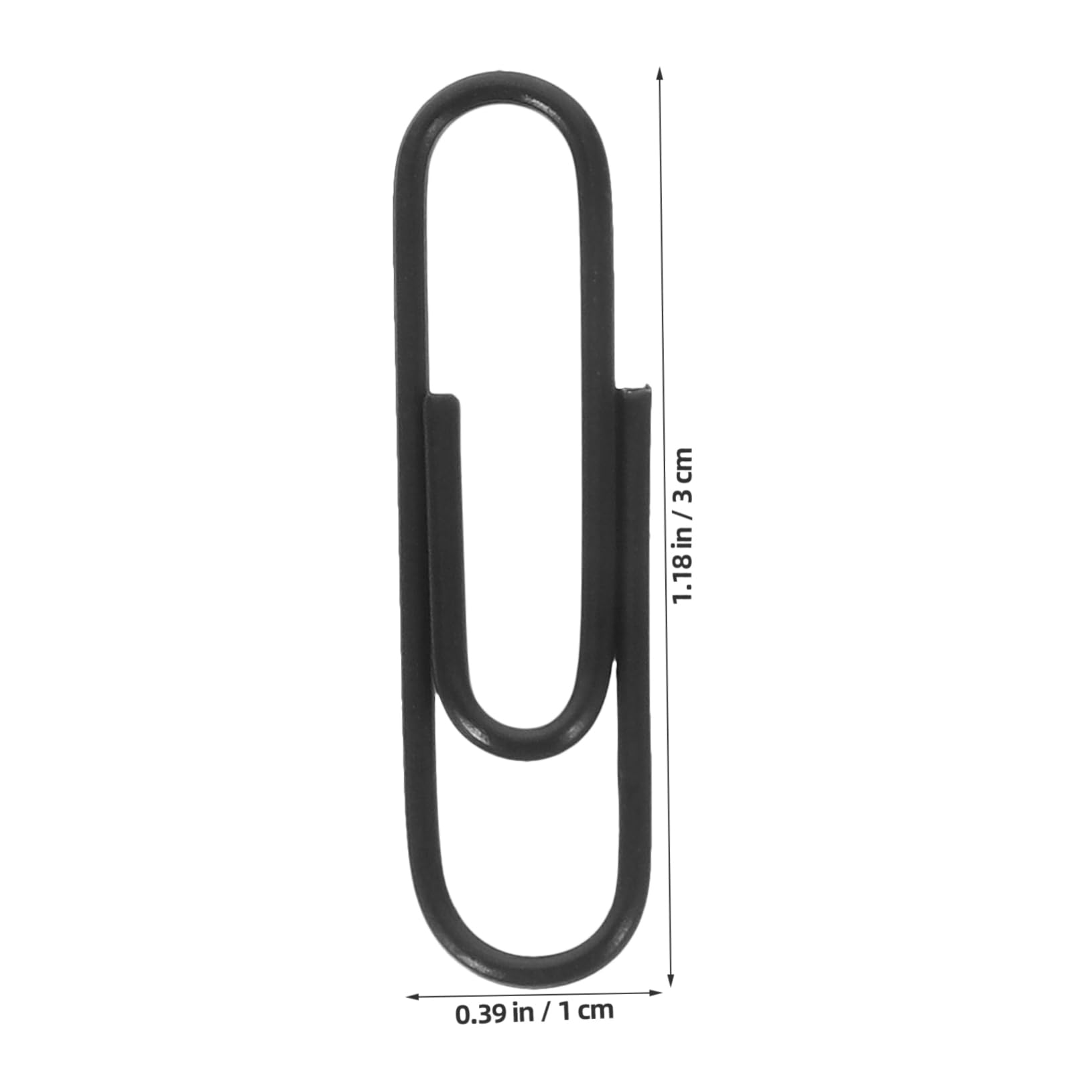 HOMSFOU 5 Sätze Paperclip Briefpapier Dokumentclips kleine Büroklammer Binder Büroklammer Büroklammern für Papierkram Büroklammern für Dokumente Dateiclips Plastik Black