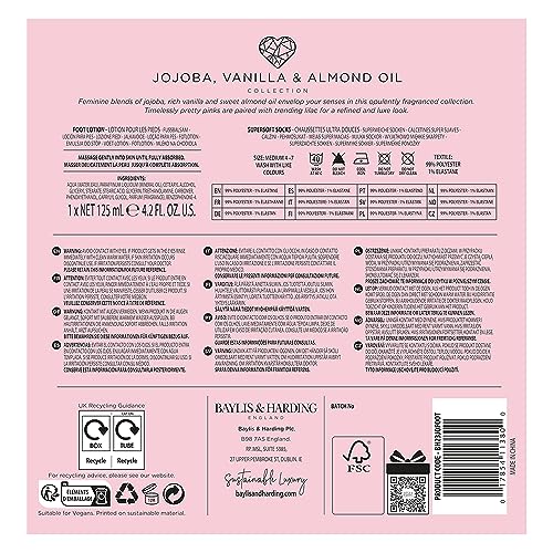 Baylis & Harding Jojoba, Vanilla & Almond Oil Luxury Foot Care Gift Set (Pack of 1) - Vegan Friendly - Image 7