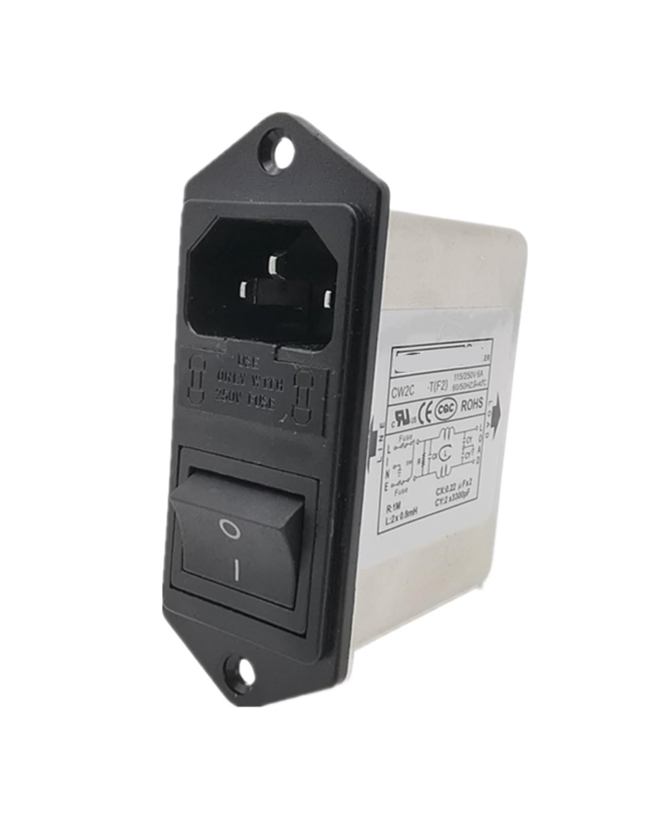 0P7BR328B with Switch Power Filter CW2C-6A/10A-T 6A Double Insurance(CW2C-10A-T F2 02 10A)