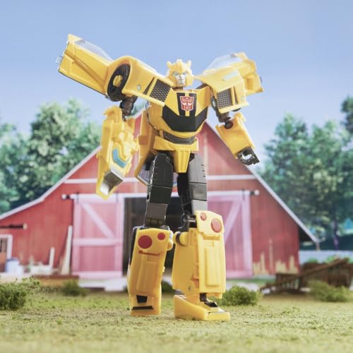 Image of TRANSFORMERS Toys EarthSpark Deluxe Class Bumblebee Action Figure, 5-Inch, Robot Toys for Kids Ages 6 and Up