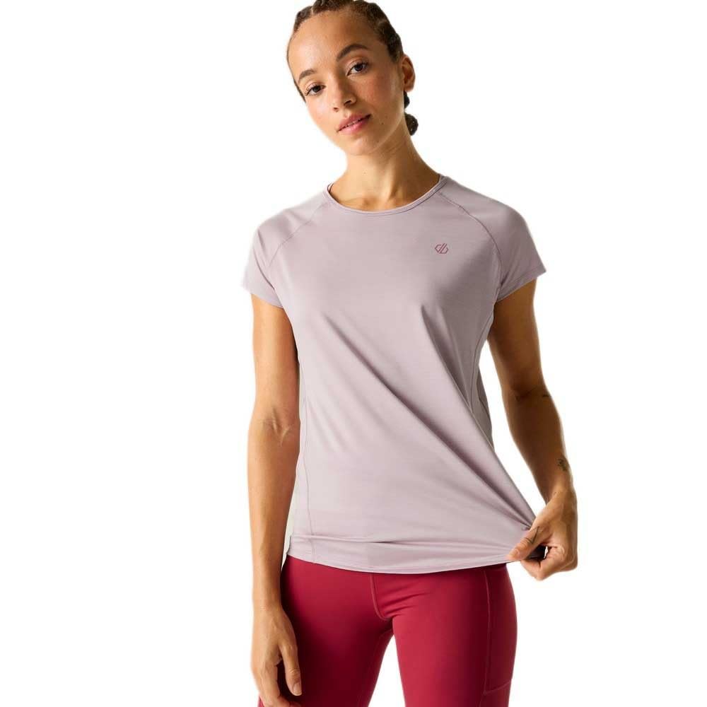 Dare 2B Women's Mauve Corral Active Short Sleeved Scoop Neck T-Shirt In | Size: 18