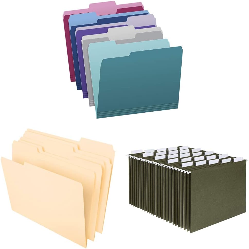 Pendaflex Two Tone Color File Folders, Letter Size