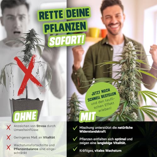 Bio Neemöl Devil® – 500ml Sprühfertig – Pflanzenpflege & Vitalität – 4-in-1 Mischung aus Neemöl, Rosmarinöl, Lemongrasöl & Brennesselextrakt – Natürlich & sanft zur Pflanze