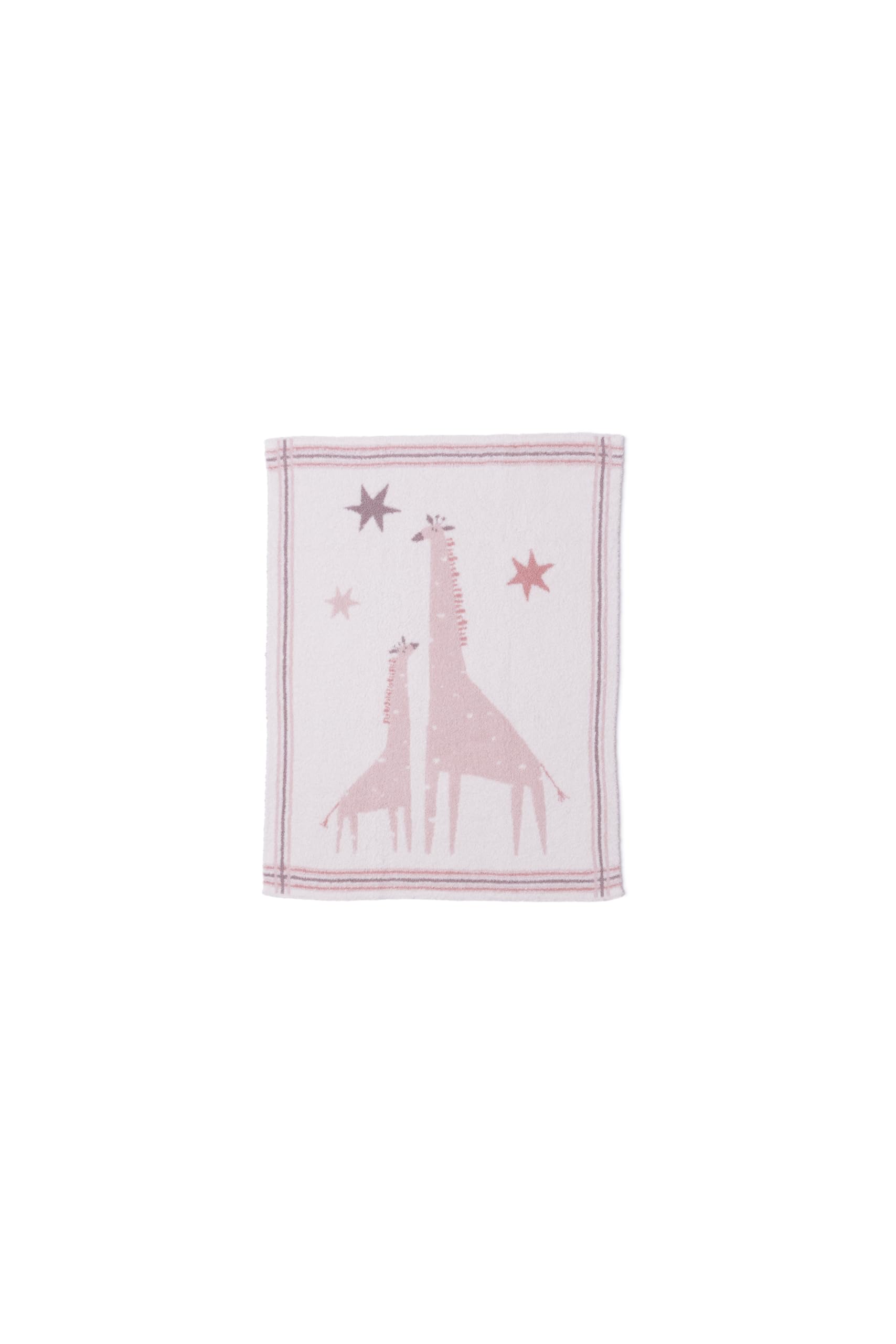 Barefoot Dreams® CozyChic® Giraffe Stroller Blanket, Dusty Rose Multi, 30"x40"