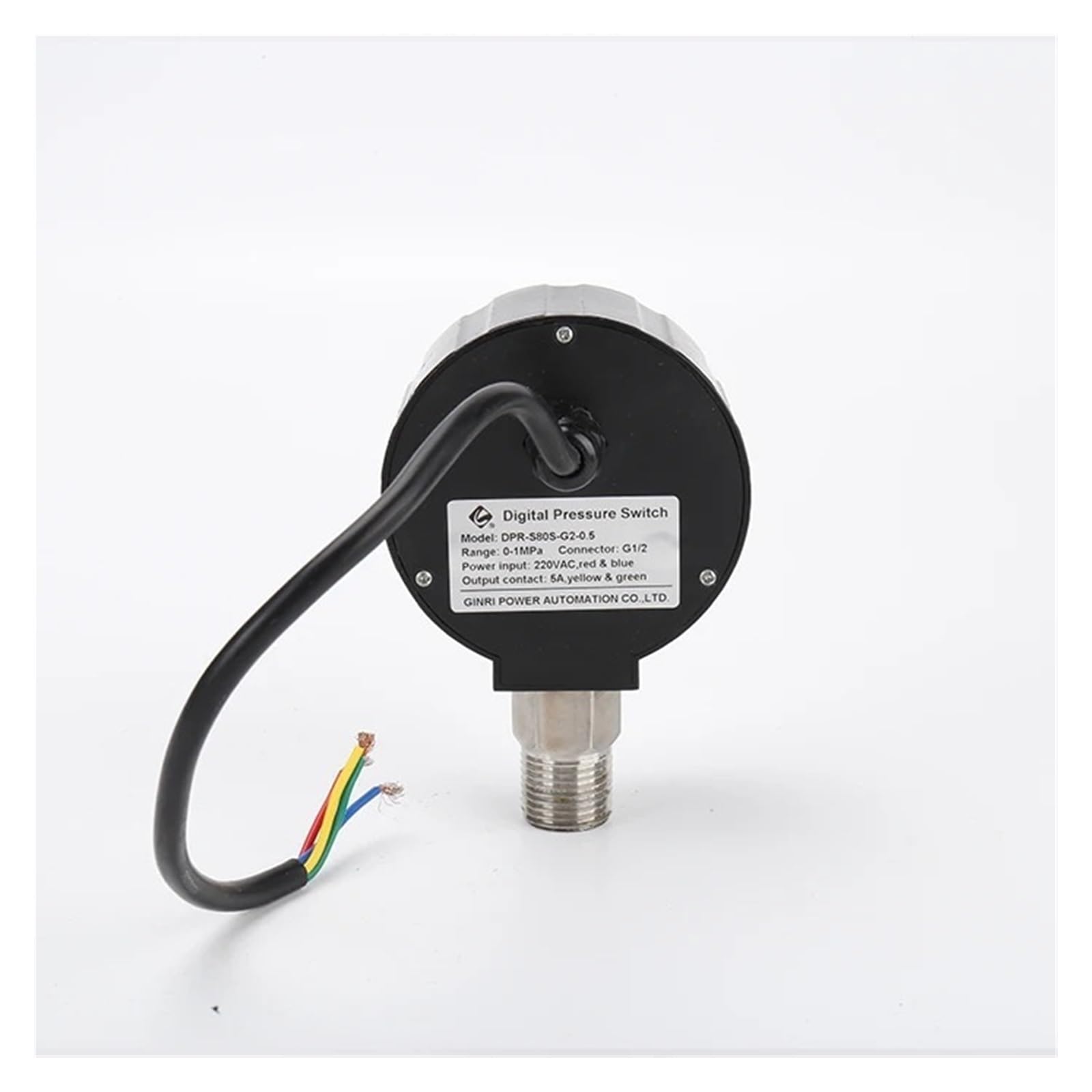 Manómetro de interruptor presión Digital DPR-S80 0-10Mpa NPT1/4 G1/4 para compresor aire agua y aceite,Medición de precisión
