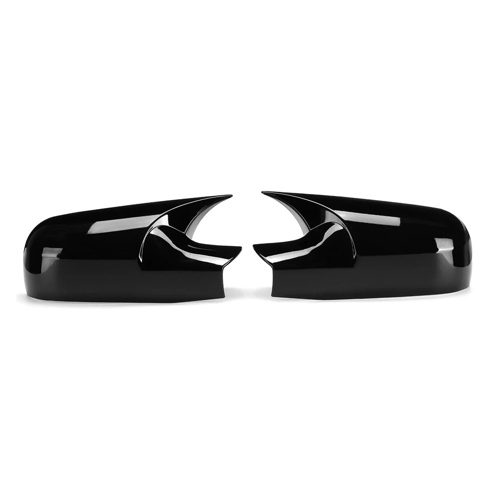 Mirror Covers Caps for Megane 2 MK2 2002 2003-2009 ABS Car Rearview Side Mirror Cover Wing Cap Exterior Door Housing Trim Adhesive Sticker(Carbon Look)