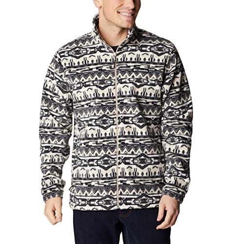 Veste imprimée pour homme Columbia Steens Mountain motif fossile vintage années 80 taille L