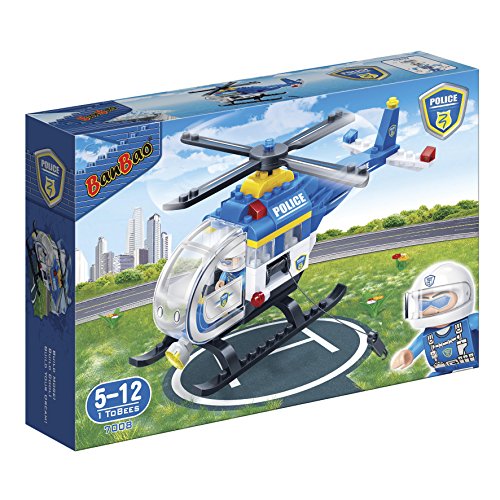 Preisvergleich Produktbild BanBao B7008 Polizei Hubschrauber Konstruktionsspielzeug