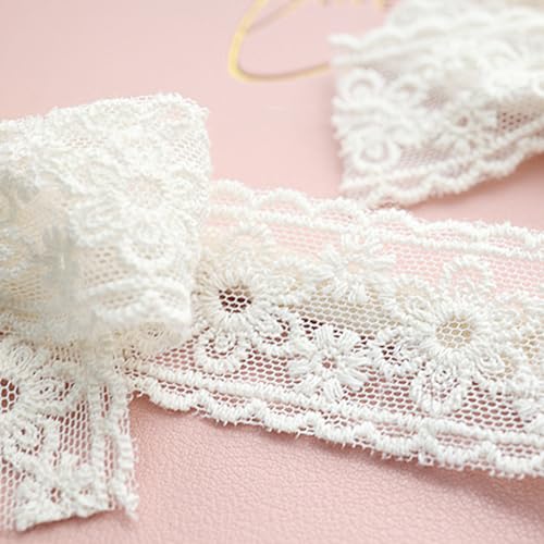 Baby Girl Headbands with Lace Bow Knot Beige White Baby Bow Headband for Baby Girl Infant Newborns Toddlers Bows and Headbands for Baby Shower Birthday Photography Special Occasions (White, One Size)4