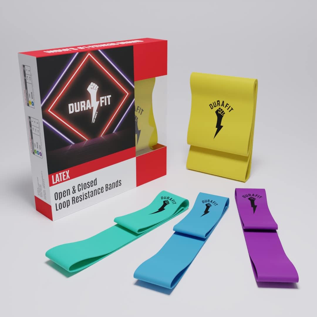 Durafit Resistance Bands | Home Workout | Unisex | Toning | Exercise & Stretching | Mini Loop Bands | Pack of Multi-Color Bands (Resistance Band-B3-Pack of 5) (B0B63N354D) Amazon Price History, Amazon Price Tracker