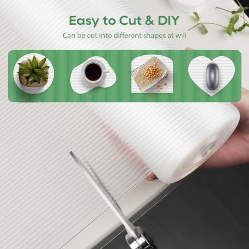 Anoak Shelf Liner - Non-Slip Cabinet Liner, 30 Inch x 30 FT(360 Inch) Durable Waterproof Washable Oil-Proof for Kitchen Cabinet, Shelves, Refrigerator, Storage, Desks, Non Adhesive