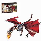 Größe: 102 x 90 x 24 cm. Fujinfeng Mech Drache, 1889 Klemmbausteine Drache Spielzeug Western Mythos Eisdrache Konstruktionsspielzeug, Luxuriöses Game of Thrones Fans, Kompatibel mit Lego