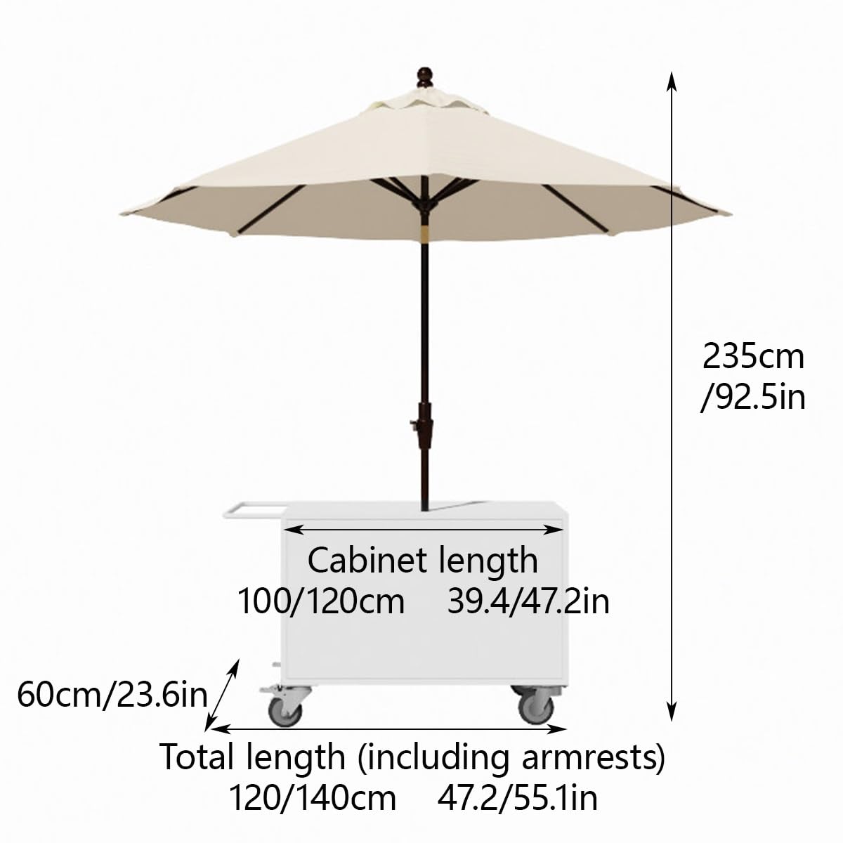 Carro de Venta Ambulante con Toldo Desmontable para Ferias y Mercados | Carro de Hierro Reforzado, Ruedas 360°, Toldo Desmontable para Mercados, Ferias y Street Food(Pink,L 120CM/47.2IN)