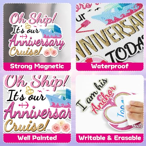 8 imanes decorativos rectangulares grandes para aniversario miniatura 3