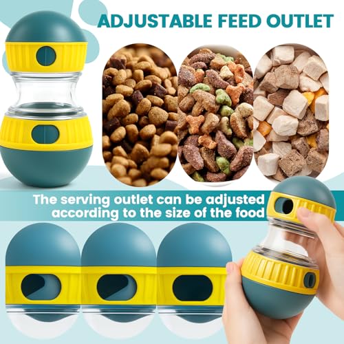 kelav Dispensador de Comida Juguete, Juguete Interactivo para Perros, Alimentador Lento para Perro Mejora La Digestión, Pelota de Comida Interactiva para Pequeños Medianos Grandes - imagen 5