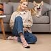 Lifemaison Individuelle Socken mit Foto,Personalisierte Socken mit Foto,Lustige Sockens,Legen Sie Ihr Gesicht auf socken für Unisex,Personalisierte Geschenk für Haustiere, Hunde, Katzen,M