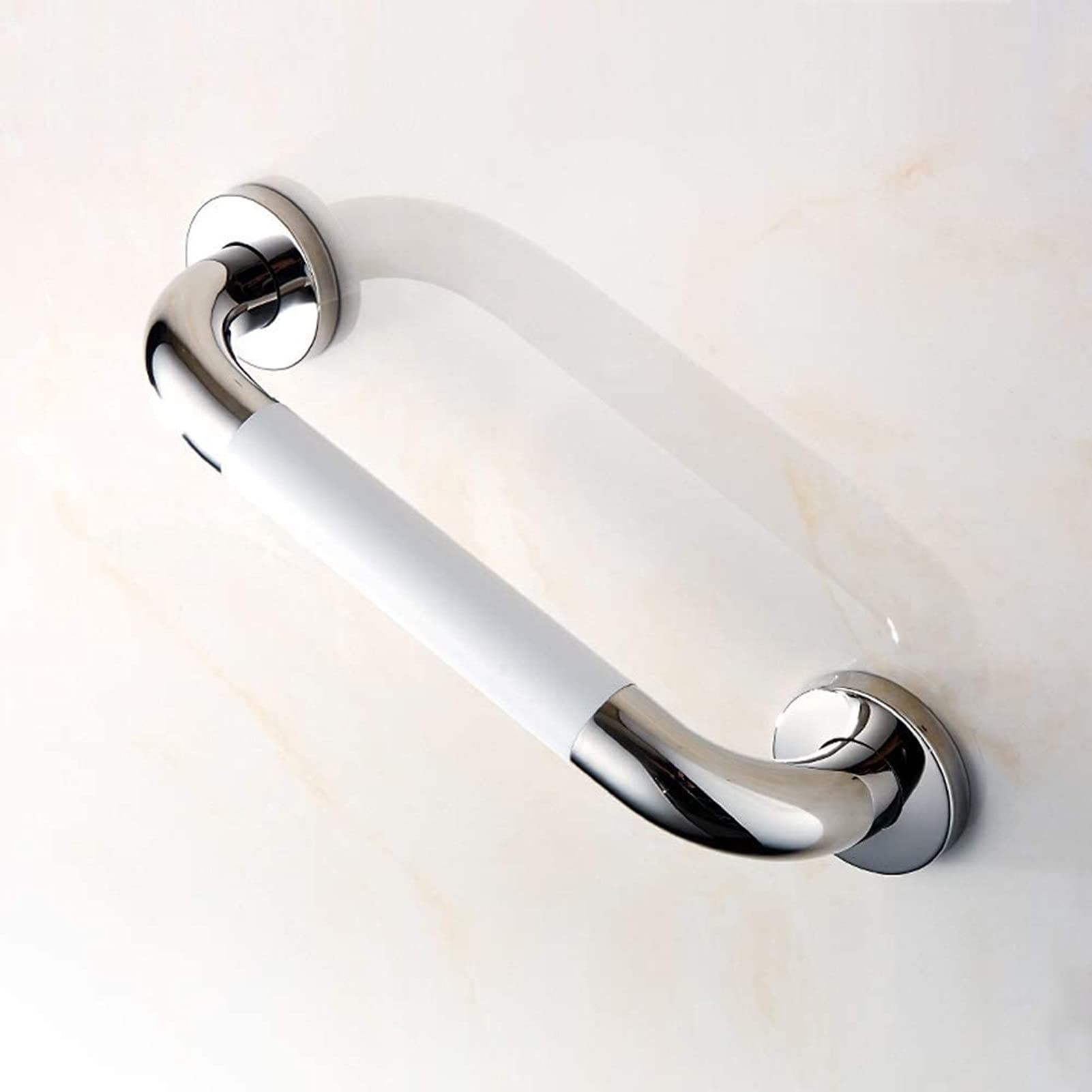 Barra de Apoyo para baño, pasamanos de Seguridad con Mango de Acero Inoxidable para Personas Mayores o discapacitadas, Barra Antideslizante para Ducha (68 cm).