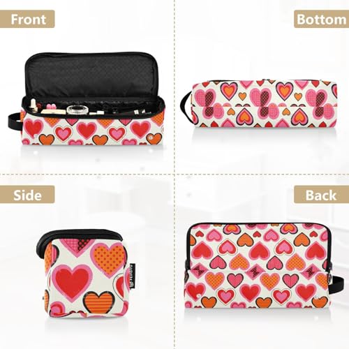 Bolsa de viaje para herramientas de cabello y tapete resistente al calor para plancha, rizador y secador, diseño de lunares para mujer miniatura 5