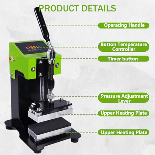 Machine de presse à chaud compacte 500W pour extraction de l'huile de Green